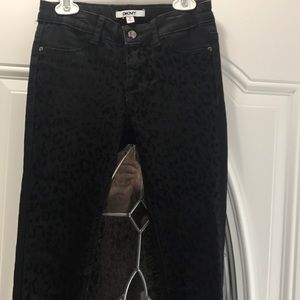 Girls skinny DKNY black pants